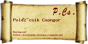 Polácsik Csongor névjegykártya